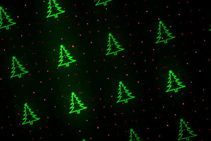 Instalatie Craciun IDL Laser Shower cu Telecomanda ce schimba infatisarea casei realizand diferite proiectii speciale cu lumini in nuante de rosu si verde