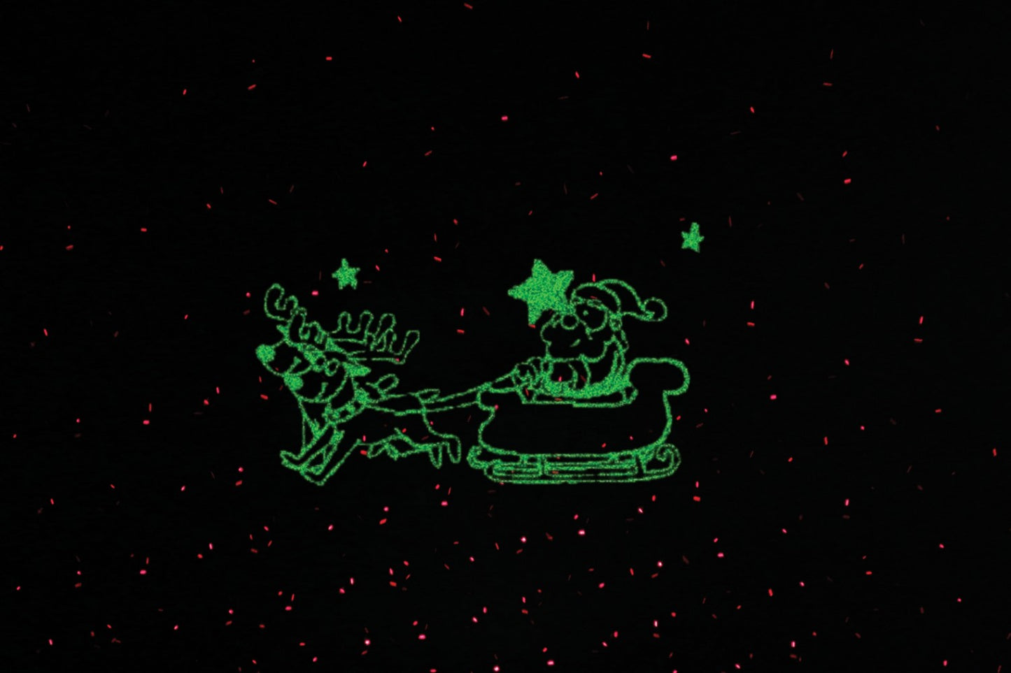 Instalatie Craciun IDL Laser Shower Santa Claus special conceput pentru amenajarea unui spatiu de poveste, cu efecte specifice Sarbatorilor, Grad de protectie IP44