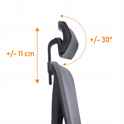 Scaun de birou Rotativ idealSTORE Vito Elite Plus Collection, Echipat cu spuma confortabila, Spate respirabil, Cotiere 3D reglabile, Baza din aluminiu, Posibilitatea inclinarii spatarului pana la 130 , Suport pentru picioare retractabil, Maxim 130 kg