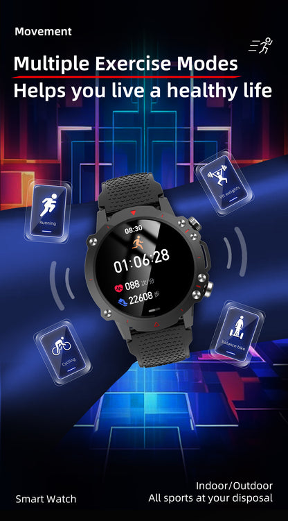 Ceas SmartWatch Skeleton Lux idealSTORE, Display IPS 1.52 inch, Android/IOS, Apel Bluetooth, Mesaje, Retele Solciale, Control Muzica-Camera Fitness Traker, Monitorizare Somn, Oxigenul din Sange, Tensiune Arteriala, Vremea, Pasii, IP67, 100+ Moduri Sport