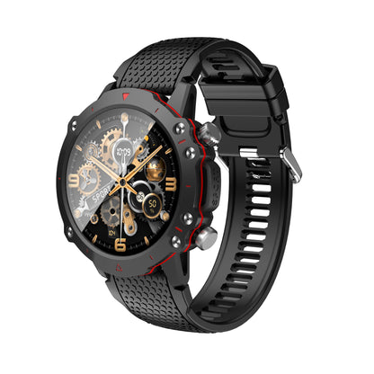 Ceas SmartWatch Skeleton Lux idealSTORE, Display IPS 1.52 inch, Android/IOS, Apel Bluetooth, Mesaje, Retele Solciale, Control Muzica-Camera Fitness Traker, Monitorizare Somn, Oxigenul din Sange, Tensiune Arteriala, Vremea, Pasii, IP67, 100+ Moduri Sport