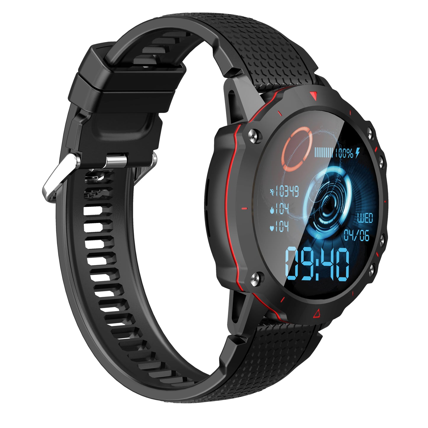 Ceas SmartWatch Skeleton Lux idealSTORE, Display IPS 1.52 inch, Android/IOS, Apel Bluetooth, Mesaje, Retele Solciale, Control Muzica-Camera Fitness Traker, Monitorizare Somn, Oxigenul din Sange, Tensiune Arteriala, Vremea, Pasii, IP67, 100+ Moduri Sport