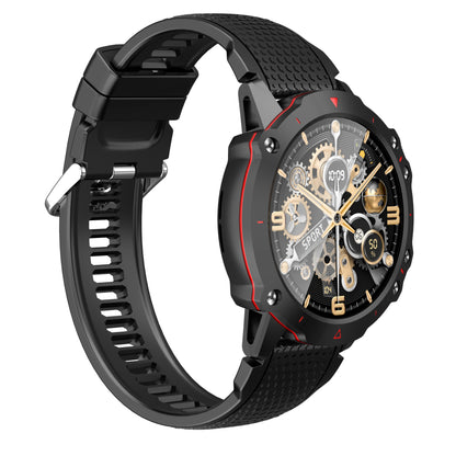 Ceas SmartWatch Skeleton Lux idealSTORE, Display IPS 1.52 inch, Android/IOS, Apel Bluetooth, Mesaje, Retele Solciale, Control Muzica-Camera Fitness Traker, Monitorizare Somn, Oxigenul din Sange, Tensiune Arteriala, Vremea, Pasii, IP67, 100+ Moduri Sport