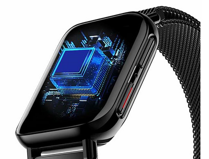 Ceas SmartWatch Qwath idealStore, Functie Apel Primit, Monitor de Somn, Monitor Ritm Cardiac, Tesiunea Arteriala, Tracker Fitness Ecran TFT 1.54 inch, Rezistent la Apa IP67, Compatibil iOS si Android, Negru