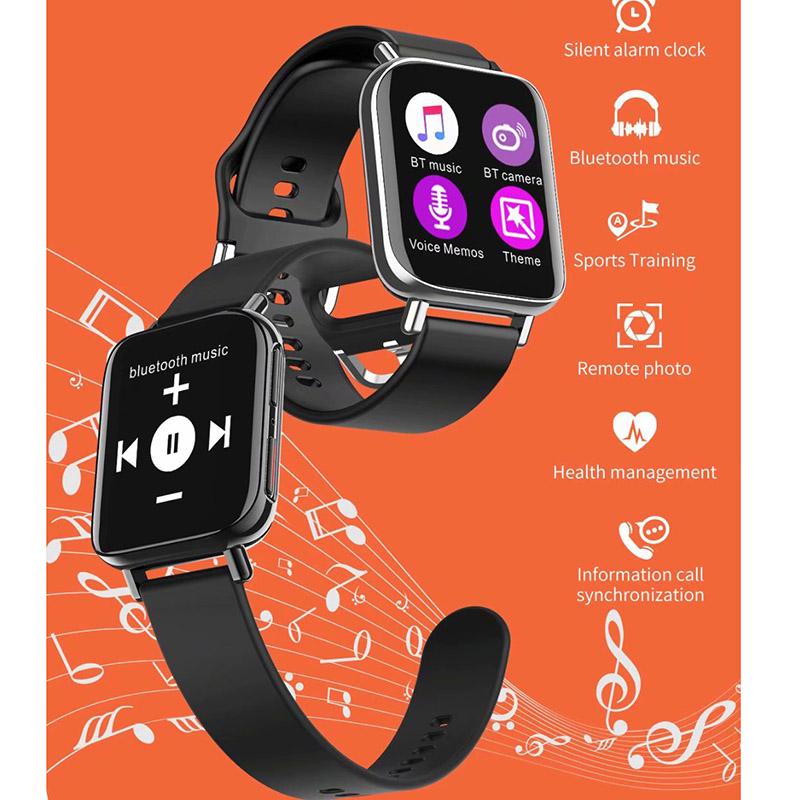 Ceas SmartWatch Qwath idealStore, Functie Apel Primit, Monitor de Somn, Monitor Ritm Cardiac, Tesiunea Arteriala, Tracker Fitness Ecran TFT 1.54 inch, Rezistent la Apa IP67, Compatibil iOS si Android, Negru