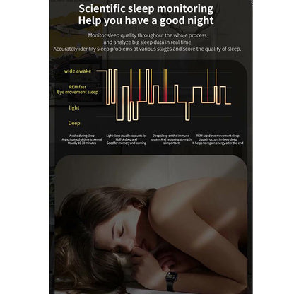 Ceas SmartWatch Qwath idealStore, Functie Apel Primit, Monitor de Somn, Monitor Ritm Cardiac, Tesiunea Arteriala, Tracker Fitness Ecran TFT 1.54 inch, Rezistent la Apa IP67, Compatibil iOS si Android, Argintiu