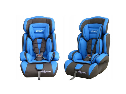 Scaun auto PROFESIONAL pentru copil, SMART BABY 2019, Limited Edition, Pentru 3 grupe de greutate intre 9-36 KG, Culoare Negru-Albastru, Imbina perfect confortul si siguranta copilului, Destinat calatoriilor