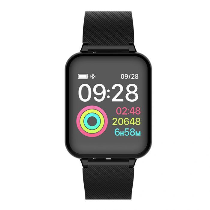 Ceas Smartwatch Fitness BestTime Hero Black, 1.3 inch Full Touch Screen, Control complet al sanatatii, Monitorizare somn, Cronometru, GPS, Photo Control, Reglarea luminozitatii ecranului, Functie Anti-Lost, Negru