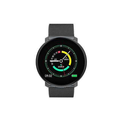 SmartWatch COLSlim Max31, Ecran Tactil de 1.3 inch, Monitorizare ritm cardiac, Tensiune arteriala, Somn, Pedometru, Control calorii, Sedentarism, Notificari apeluri/mesaje, Compatibilitate Android/iOS, Grad de protectie IP67, Metalic Negru
