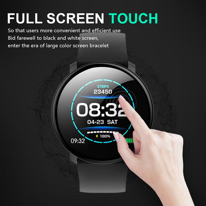 SmartWatch New M31 idealSTORE, Ecran Tactil 1.3 inch, Notificari Apeluri si Mesaje, Compatibil iOS/Android, Monitorizare Ritm Cardiac, Masurare Tensiune Arteriala, Autonomie Ridicata, Pedometru, Calcul Calorii, Design Compact