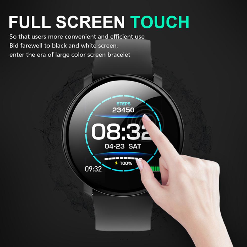 SmartWatch COLSlim Max31, Ecran Tactil de 1.3 inch, Monitorizare ritm cardiac, Tensiune arteriala, Somn, Pedometru, Control calorii, Sedentarism, Notificari apeluri/mesaje, Compatibilitate Android/iOS, Grad de protectie IP67, Silicon Negru
