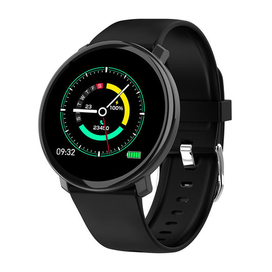 SmartWatch COLSlim Max31, Ecran Tactil de 1.3 inch, Monitorizare ritm cardiac, Tensiune arteriala, Somn, Pedometru, Control calorii, Sedentarism, Notificari apeluri/mesaje, Compatibilitate Android/iOS, Grad de protectie IP67, Silicon Negru