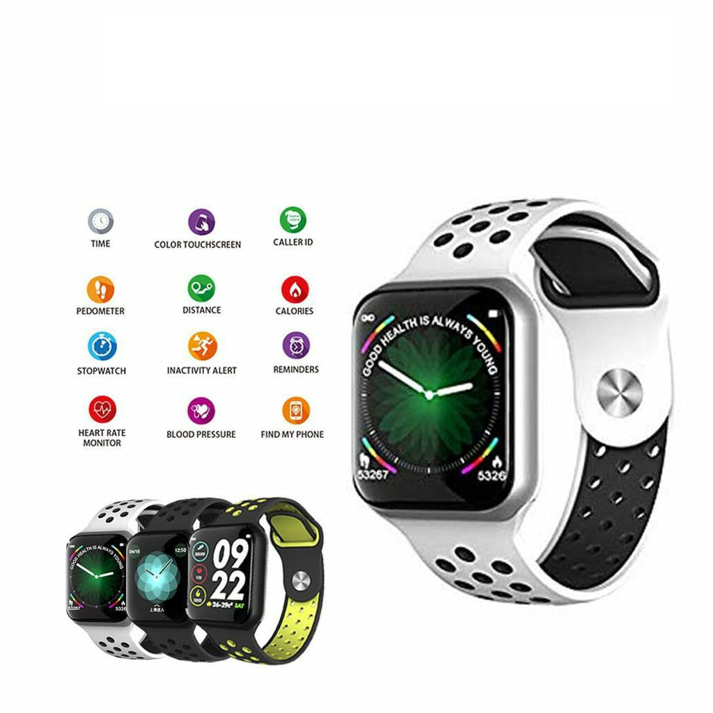 Ceas SmartWatch FORCE Sport8, Display TFT 1.3 inch, Monitorizarea frecventei cardiace si a somnului, Senzor si pedometru 3D pentru a masura pasii, caloriile arse, Functie Anti-Lost, Compatibilitate Andoid/iOS, Alb-Negru