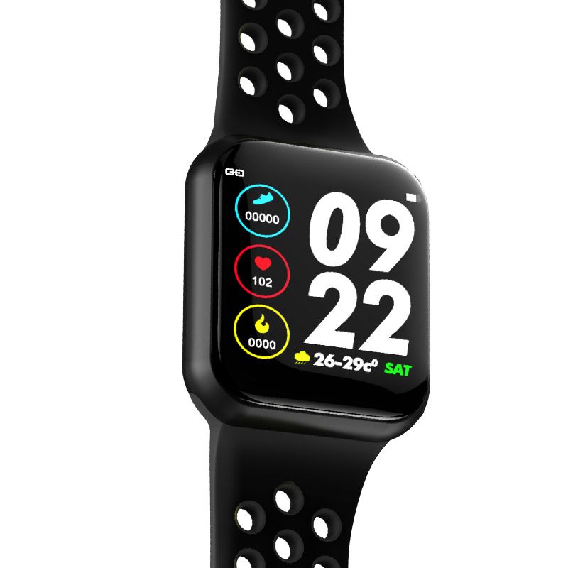 Ceas SmartWatch FORCE Sport8, Display TFT 1.3 inch, Monitorizarea frecventei cardiace si a somnului, Senzor si pedometru 3D pentru a masura pasii, caloriile arse, Functie Anti-Lost, Compatibilitate Andoid/iOS, Negru