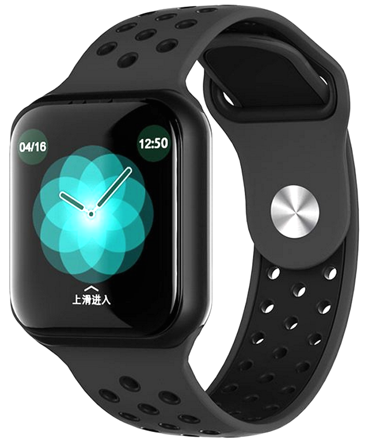 Ceas SmartWatch FORCE Sport8, Display TFT 1.3 inch, Monitorizarea frecventei cardiace si a somnului, Senzor si pedometru 3D pentru a masura pasii, caloriile arse, Functie Anti-Lost, Compatibilitate Andoid/iOS, Negru