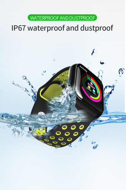 Ceas SmartWatch FORCE Sport8, Display TFT 1.3 inch, Monitorizarea frecventei cardiace si a somnului, Senzor si pedometru 3D pentru a masura pasii, caloriile arse, Functie Anti-Lost, Compatibilitate Andoid/iOS, Negru-Verde