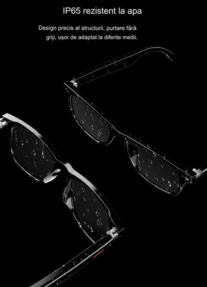 Ochelari inteligenti idealSTORE smartGlasses, conectare Bluetooth, Preluare Apel, Microfon, Ascultare Muzica, Difuzoare incorporate, Sunet Stereo, Sunet Notificari, Lentile Cu Protectie, Rezistent la Apa