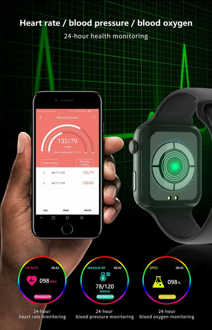 Ceas SmartWatch inteligent WEAR Health Media, Display IPS 1.54 inch, Frecventa cardiaca, ECG, Control pasi, Cronometru, Alarma, Monitorizarea somnului, Memento sedentar, Functie Anti-lost, Asistenta GPS, Bratara silicon black