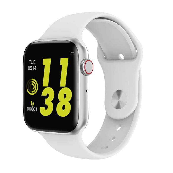 Ceas SmartWatch inteligent WEAR Health Media, Display IPS 1.54 inch, Frecventa cardiaca, ECG, Control pasi, Cronometru, Alarma, Monitorizarea somnului, Memento sedentar, Functie Anti-lost, Asistenta GPS, Bratara silicon white