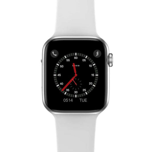 Ceas SmartWatch inteligent WEAR Health Media, Display IPS 1.54 inch, Frecventa cardiaca, ECG, Control pasi, Cronometru, Alarma, Monitorizarea somnului, Memento sedentar, Functie Anti-lost, Asistenta GPS, Bratara silicon white