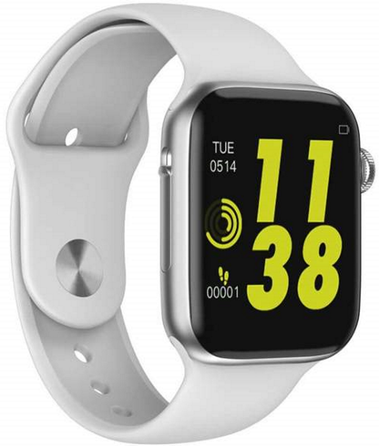 Ceas SmartWatch inteligent WEAR Health Media, Display IPS 1.54 inch, Frecventa cardiaca, ECG, Control pasi, Cronometru, Alarma, Monitorizarea somnului, Memento sedentar, Functie Anti-lost, Asistenta GPS, Bratara silicon white