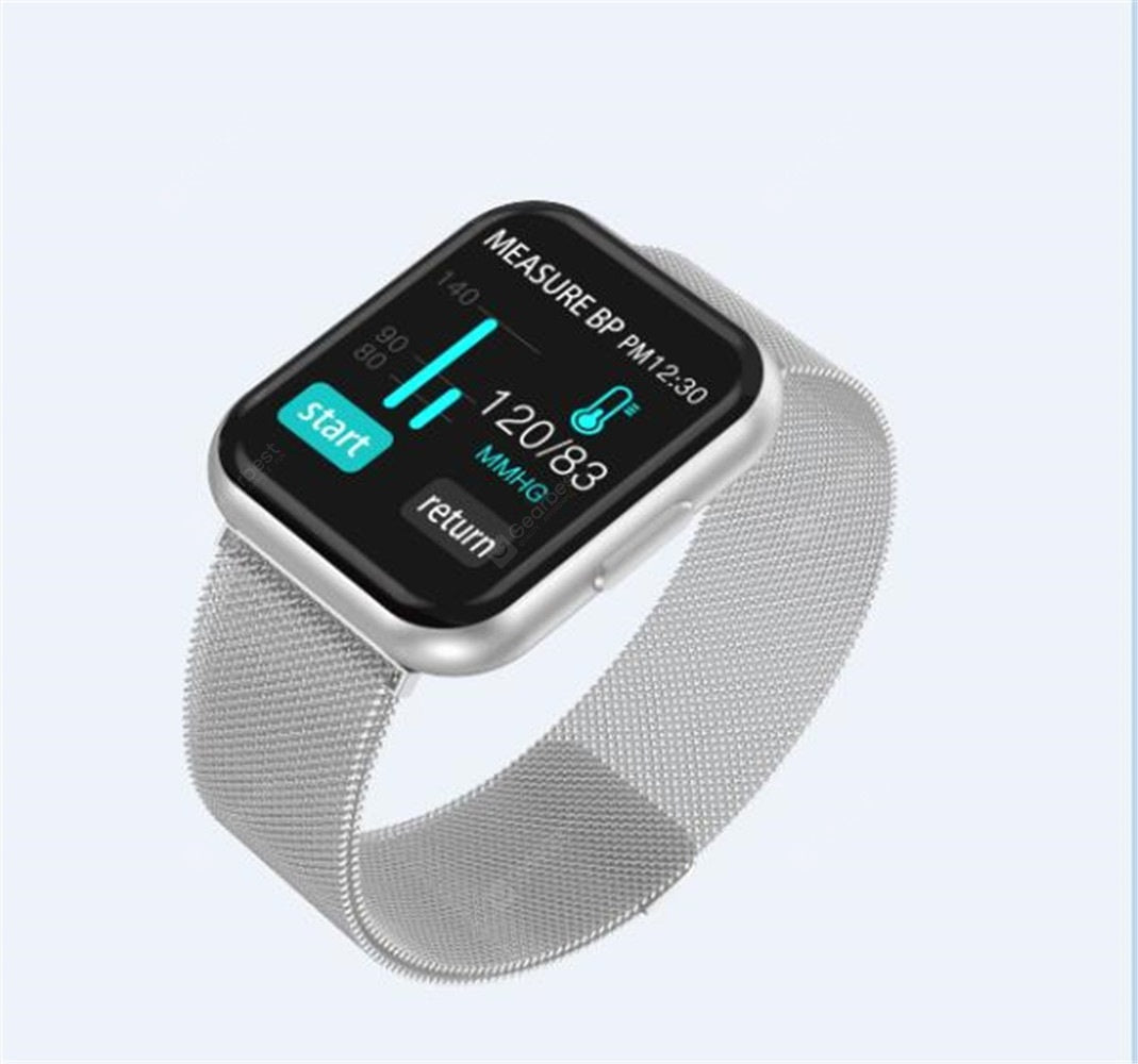 Ceas SmartWatch si Bratara Fitness IdealSTORE 88, Bratara Metalica Magnetica, Monitorizare ritm cardiac, Tensiune arteriala, Bluetooth, Notificari Apeluri, Facebook, Sms, Rezistent la apa IP 67, Ecran 1.30, + Bratara de Silicon, SILVER