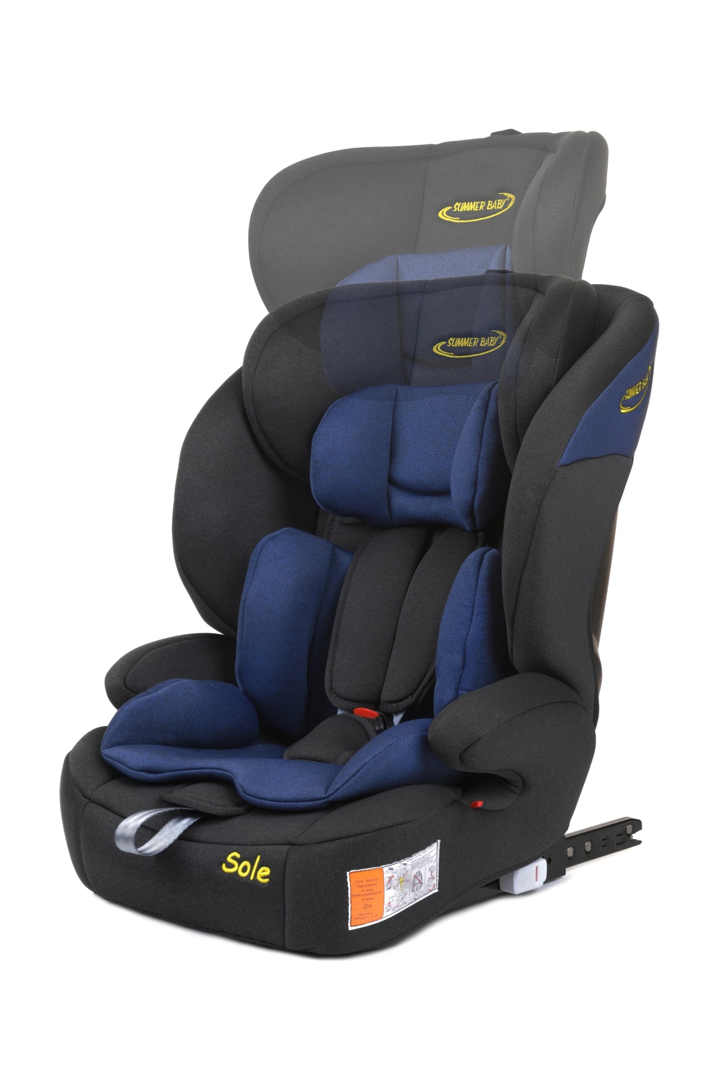Scaun Auto Profesional Dedicat Pentru Copil Baby Jolie SOLE IDl Collection, Tehnologie Isofix, Grupa Greutate 9-36 Kg, Centuri de Siguranta In 5 Puncte, Reglarea Inaltimii Tetierei, Albastru