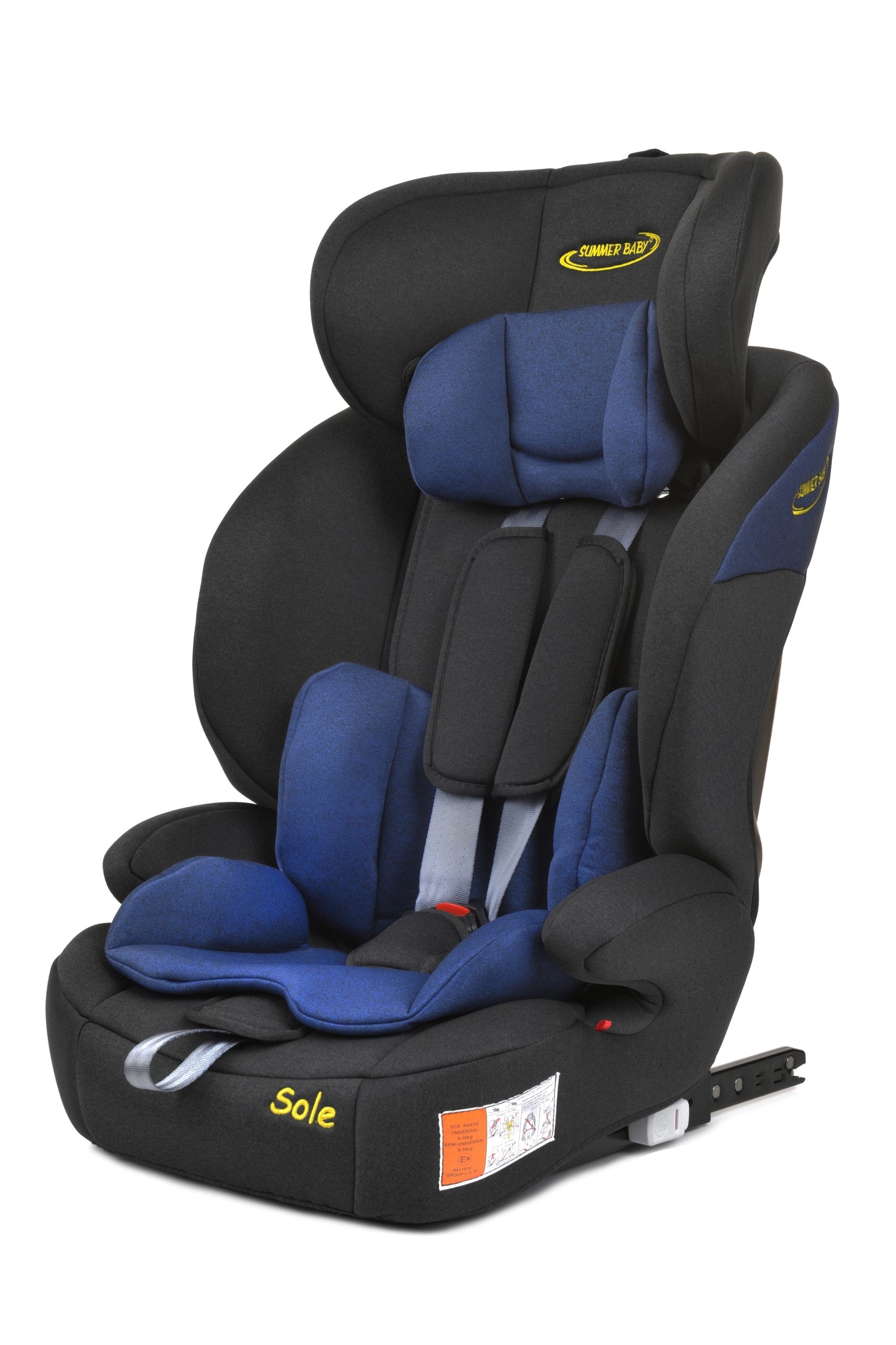 Scaun Auto Profesional Dedicat Pentru Copil Baby Jolie SOLE IDl Collection, Tehnologie Isofix, Grupa Greutate 9-36 Kg, Centuri de Siguranta In 5 Puncte, Reglarea Inaltimii Tetierei, Albastru