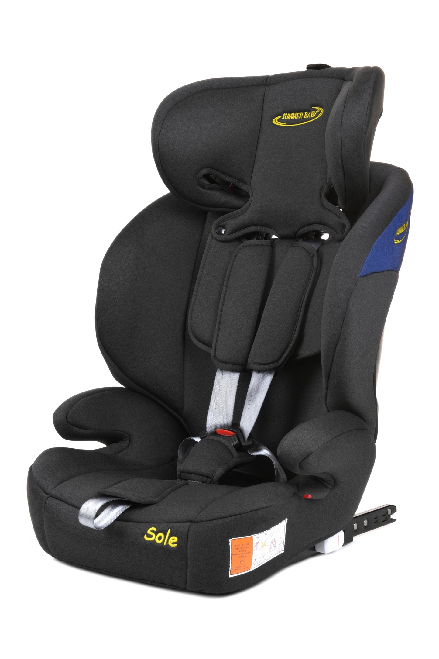 Scaun Auto Profesional Dedicat Pentru Copil Baby Jolie SOLE IDl Collection, Tehnologie Isofix, Grupa Greutate 9-36 Kg, Centuri de Siguranta In 5 Puncte, Reglarea Inaltimii Tetierei, Albastru