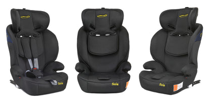 Scaun Auto Profesional Dedicat Pentru Copil Baby Jolie SOLE IDl Collection, Tehnologie Isofix, Grupa Greutate 9-36 Kg, Centuri de Siguranta In 5 Puncte, Reglarea Inaltimii Tetierei, Albastru