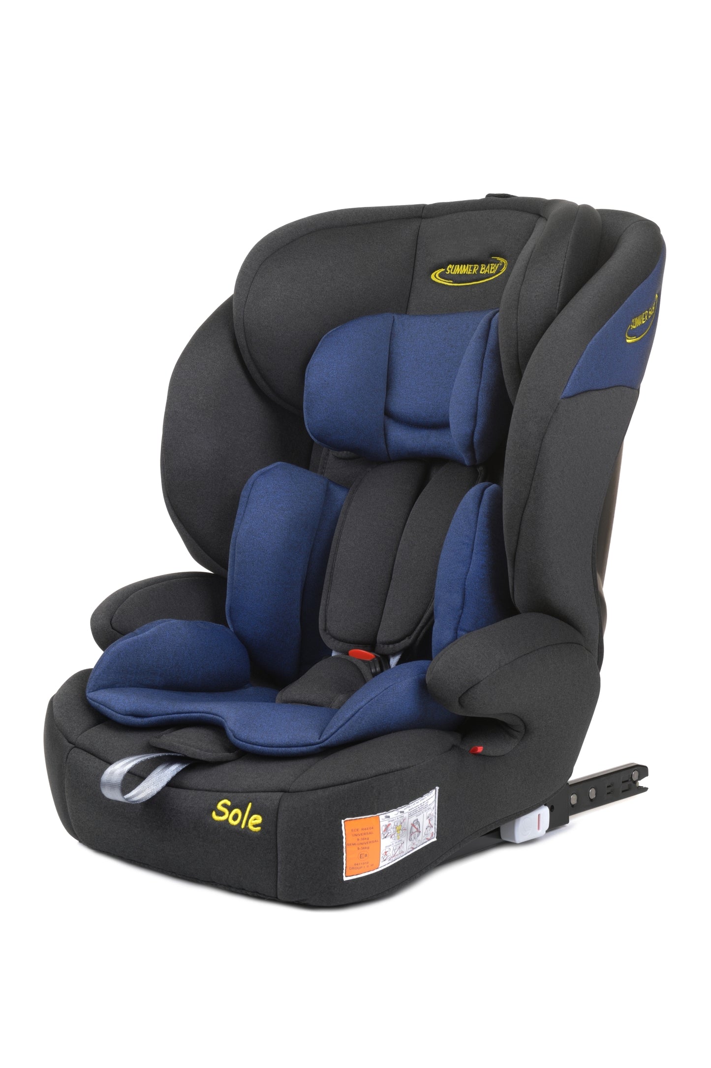 Scaun Auto Profesional Dedicat Pentru Copil Baby Jolie SOLE IDl Collection, Tehnologie Isofix, Grupa Greutate 9-36 Kg, Centuri de Siguranta In 5 Puncte, Reglarea Inaltimii Tetierei, Albastru