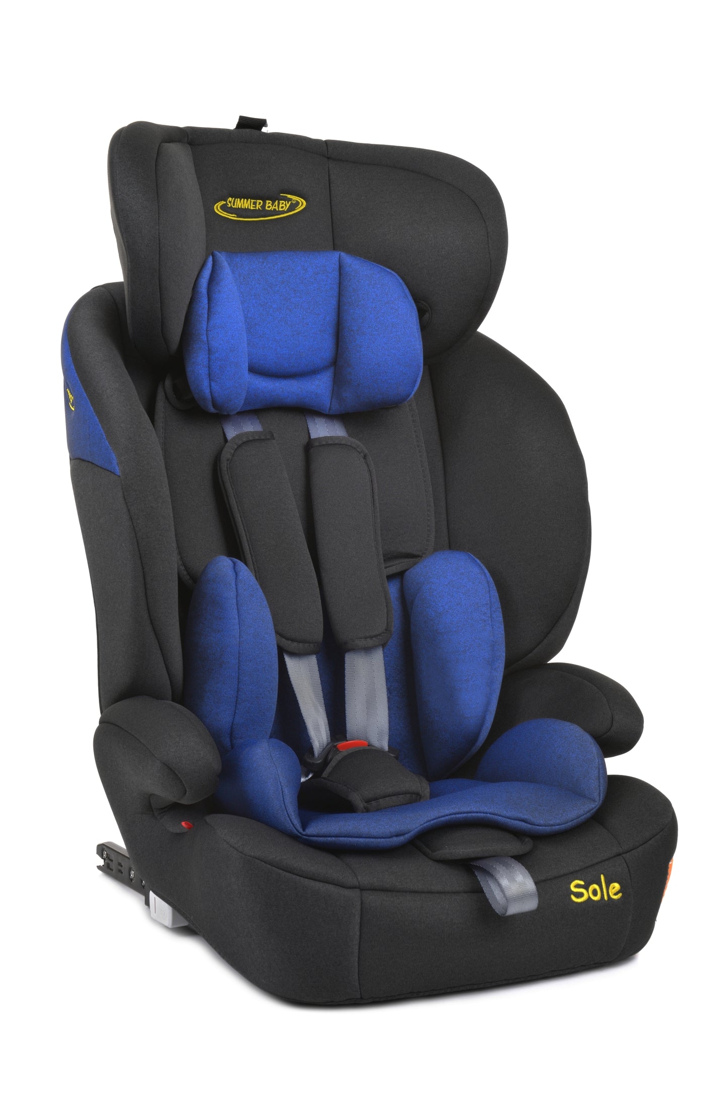 Scaun Auto Profesional Dedicat Pentru Copil Baby Jolie SOLE IDl Collection, Tehnologie Isofix, Grupa Greutate 9-36 Kg, Centuri de Siguranta In 5 Puncte, Reglarea Inaltimii Tetierei, Albastru