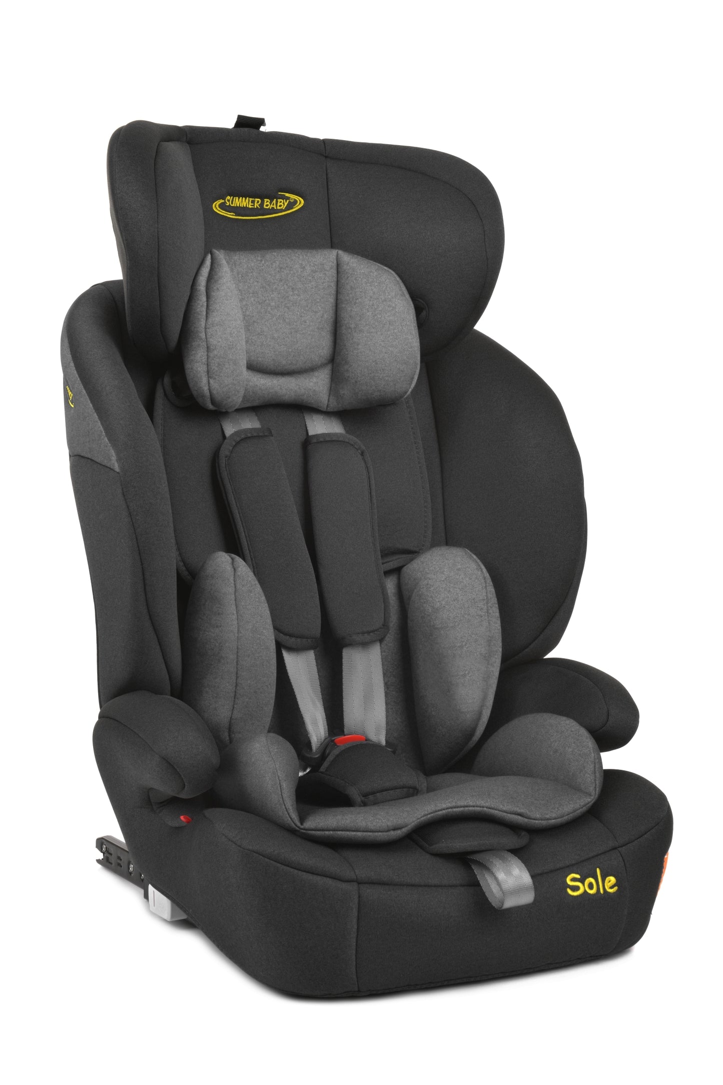 Scaun Auto Profesional Dedicat Pentru Copil Baby Jolie SOLE IDl Collection, Tehnologie Isofix, Grupa Greutate 9-36 Kg, Centuri de Siguranta In 5 Puncte, Reglarea Inaltimii Tetierei, Gri
