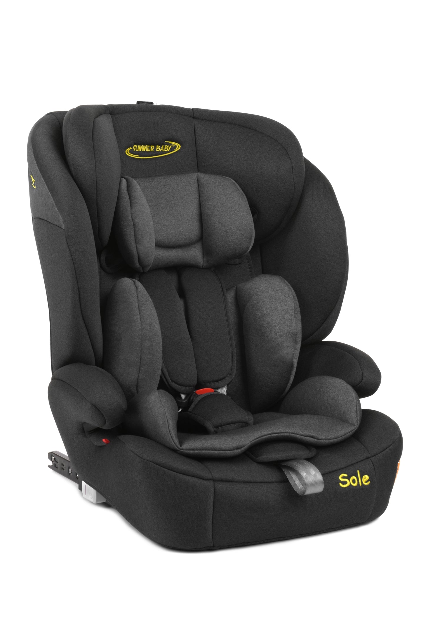 Scaun Auto Profesional Dedicat Pentru Copil Baby Jolie SOLE IDl Collection, Tehnologie Isofix, Grupa Greutate 9-36 Kg, Centuri de Siguranta In 5 Puncte, Reglarea Inaltimii Tetierei, Gri