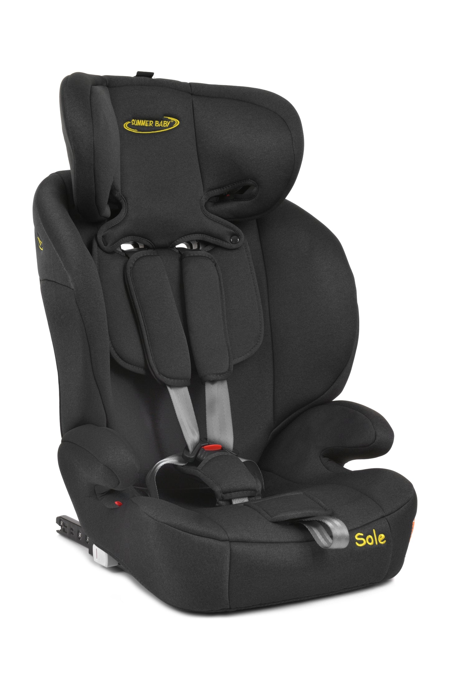 Scaun Auto Profesional Dedicat Pentru Copil Baby Jolie SOLE IDl Collection, Tehnologie Isofix, Grupa Greutate 9-36 Kg, Centuri de Siguranta In 5 Puncte, Reglarea Inaltimii Tetierei, Gri