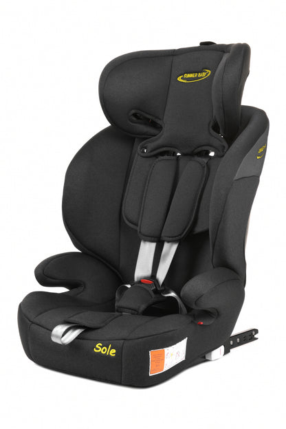 Scaun Auto Profesional Dedicat Pentru Copil Baby Jolie SOLE IDl Collection, Tehnologie Isofix, Grupa Greutate 9-36 Kg, Centuri de Siguranta In 5 Puncte, Reglarea Inaltimii Tetierei, Gri