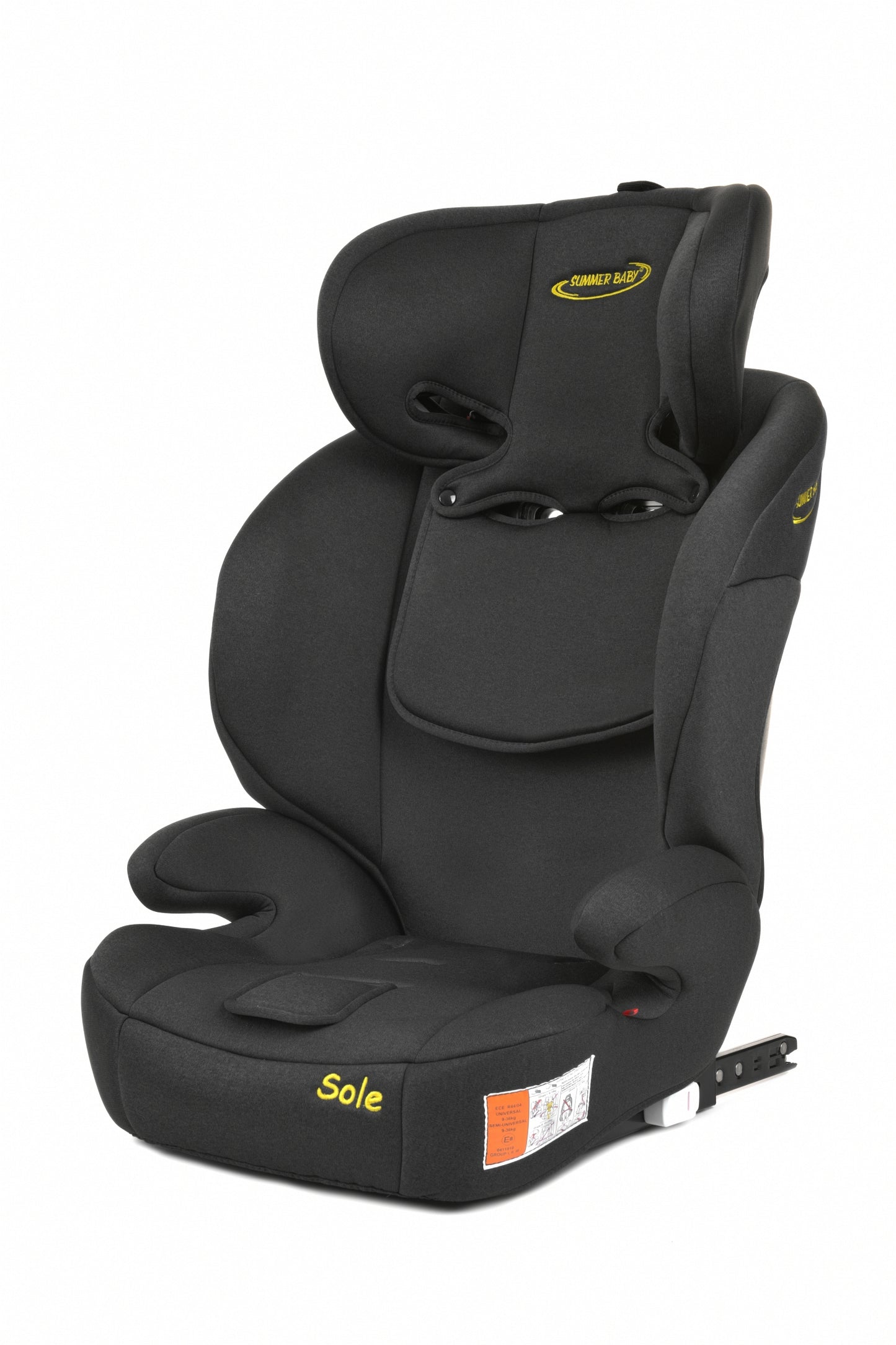 Scaun Auto Profesional Dedicat Pentru Copil Baby Jolie SOLE IDl Collection, Tehnologie Isofix, Grupa Greutate 9-36 Kg, Centuri de Siguranta In 5 Puncte, Reglarea Inaltimii Tetierei, Gri