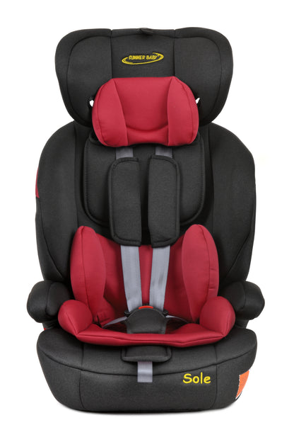 Scaun Auto Profesional Dedicat Pentru Copil Baby Jolie SOLE IDl Collection, Tehnologie Isofix, Grupa Greutate 9-36 Kg, Centuri de Siguranta In 5 Puncte, Reglarea Inaltimii Tetierei, Rosu