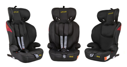 Scaun Auto Profesional Dedicat Pentru Copil Baby Jolie SOLE IDl Collection, Tehnologie Isofix, Grupa Greutate 9-36 Kg, Centuri de Siguranta In 5 Puncte, Reglarea Inaltimii Tetierei, Rosu