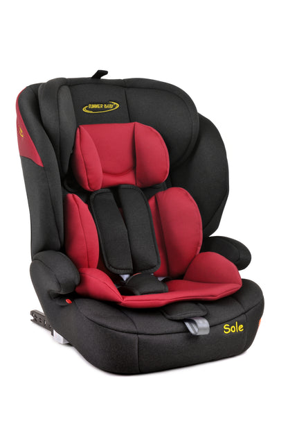 Scaun Auto Profesional Dedicat Pentru Copil Baby Jolie SOLE IDl Collection, Tehnologie Isofix, Grupa Greutate 9-36 Kg, Centuri de Siguranta In 5 Puncte, Reglarea Inaltimii Tetierei, Rosu