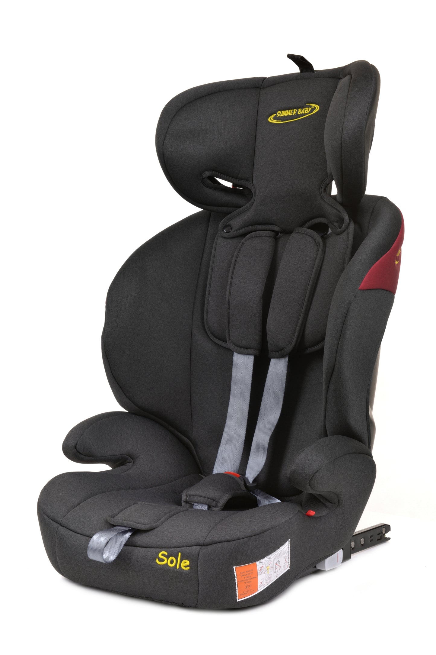 Scaun Auto Profesional Dedicat Pentru Copil Baby Jolie SOLE IDl Collection, Tehnologie Isofix, Grupa Greutate 9-36 Kg, Centuri de Siguranta In 5 Puncte, Reglarea Inaltimii Tetierei, Rosu