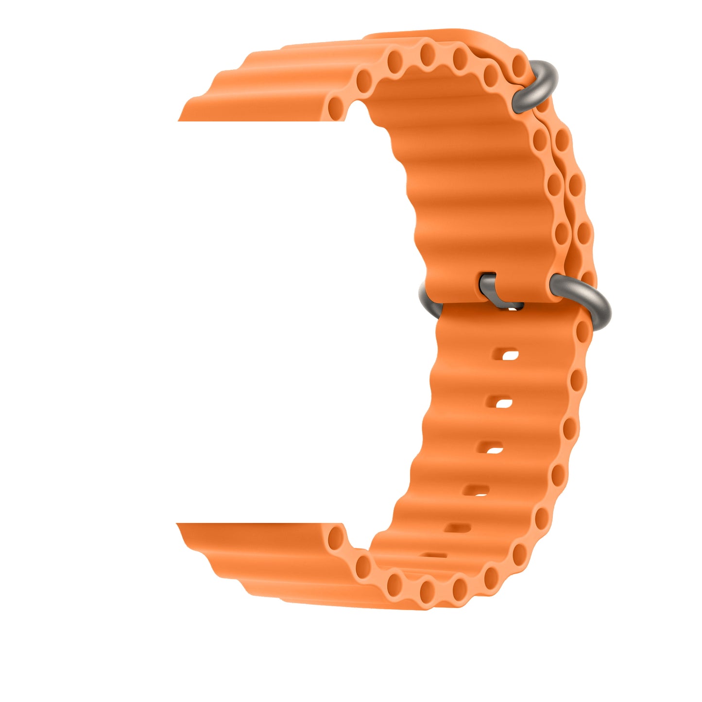 Bratara XStrap compatibila Smartwatch Ultra Watch IdealStore, Silicon rezistent, Fara cusaturi, Dimensiune 49 mm, Orange Edition