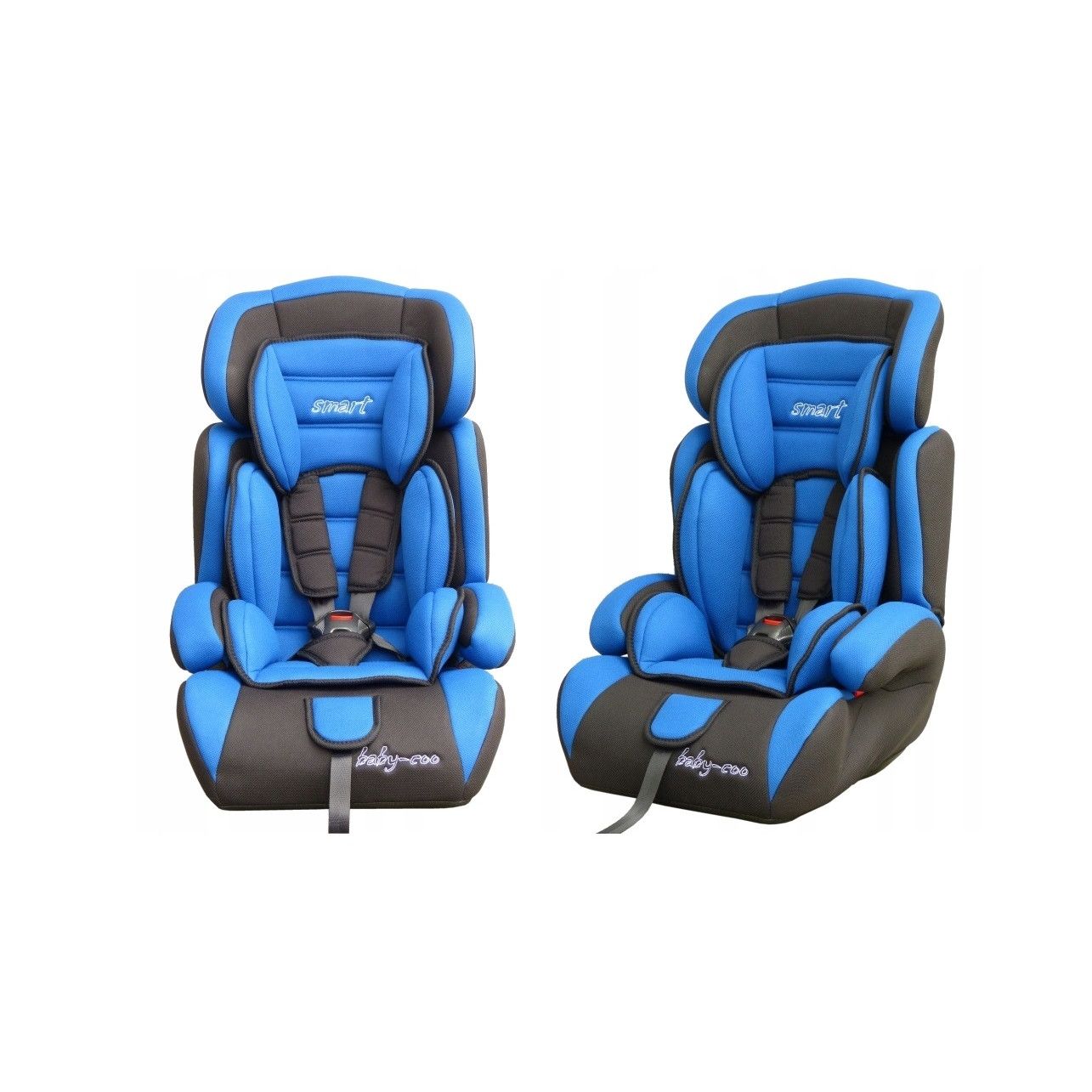 Scaun auto PROFESIONAL pentru copil Smart Junior Safe Rider, Model 2019, Pentru 3 grupe de greutate intre 9-36 kg,, Culoare Negru-Albastru, ce asigura maximul de siguranta si confort pentru copilul dumneavoastra, ideal pentru calatorii