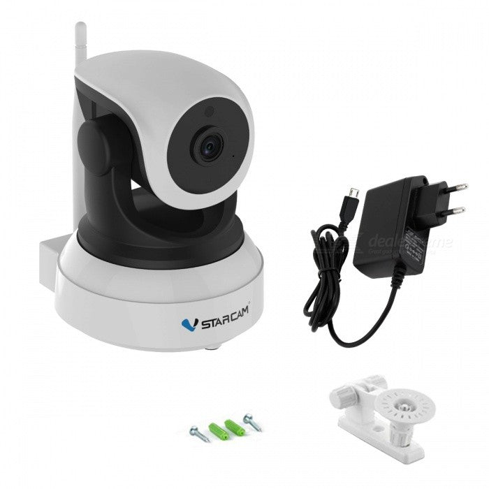 Camera Video IP Starcam Cu aplicatie pe Telefon, Wi-Fi, 720P HD, Culoare Alba, Unghi vedere 90, Night Vision, senzor miscare marca Sony, Suport Card Memorie, Microfon cu 2 cai, Notificari prin e-mail