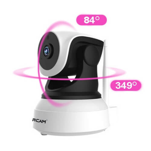 Camera Video IP Starcam Cu aplicatie pe Telefon, Wi-Fi, 720P HD, Culoare Alba, Unghi vedere 90, Night Vision, senzor miscare marca Sony, Suport Card Memorie, Microfon cu 2 cai, Notificari prin e-mail
