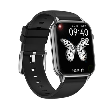 Ceas Smartwatch Star Collection IdealStore, Ecran Tactil 1.85 inch, NFC, Preluare Apeluri si Mesaje Bluetooth, Monitorizare Ritm Cardiac si Somn, Difuzor si Microfon incorporat, IP67, Alarma, Android-IOS, Black Silicon