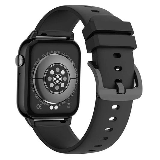 Ceas Smartwatch Star Collection IdealStore, Ecran Tactil 1.85 inch, NFC, Preluare Apeluri si Mesaje Bluetooth, Monitorizare Ritm Cardiac si Somn, Difuzor si Microfon incorporat, IP67, Alarma, Android-IOS, Black Silicon