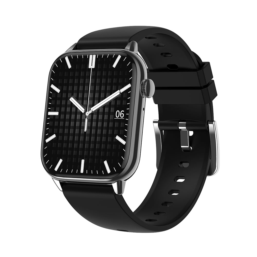 Ceas Smartwatch Star Collection IdealStore, Ecran Tactil 1.85 inch, NFC, Preluare Apeluri si Mesaje Bluetooth, Monitorizare Ritm Cardiac si Somn, Difuzor si Microfon incorporat, IP67, Alarma, Android-IOS, Black Silicon