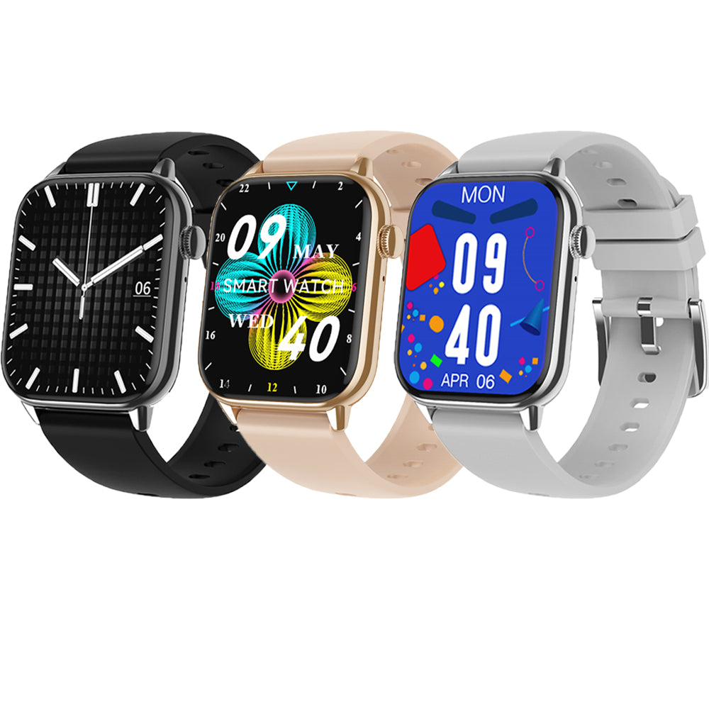 Ceas Smartwatch Star Collection IdealStore, Ecran Tactil 1.85 inch, NFC, Preluare Apeluri si Mesaje Bluetooth, Monitorizare Ritm Cardiac si Somn, Difuzor si Microfon incorporat, IP67, Alarma, Android-IOS, Black Silicon