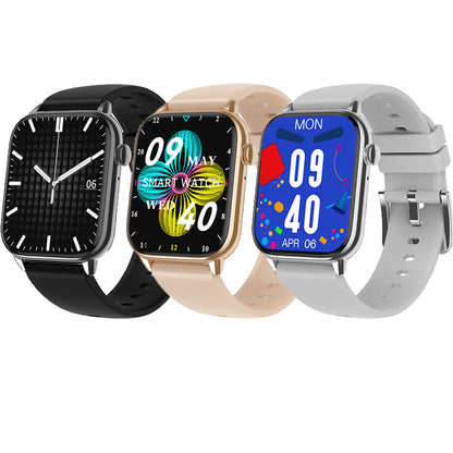 Ceas Smartwatch Star Collection IdealStore, Ecran Tactil 1.85 inch, NFC, Preluare Apeluri si Mesaje Bluetooth, Monitorizare Ritm Cardiac si Somn, Difuzor si Microfon incorporat, IP67, Alarma, Android-IOS, Black Silicon